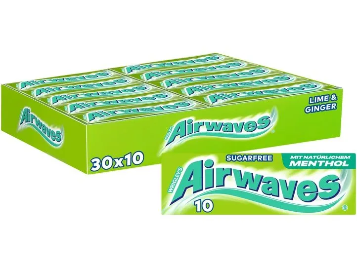 Airwaves Kaugummi Lime Ginger 30 x 14 g Airwaves Kaugummi Lime Ginger 30 x 14 g
