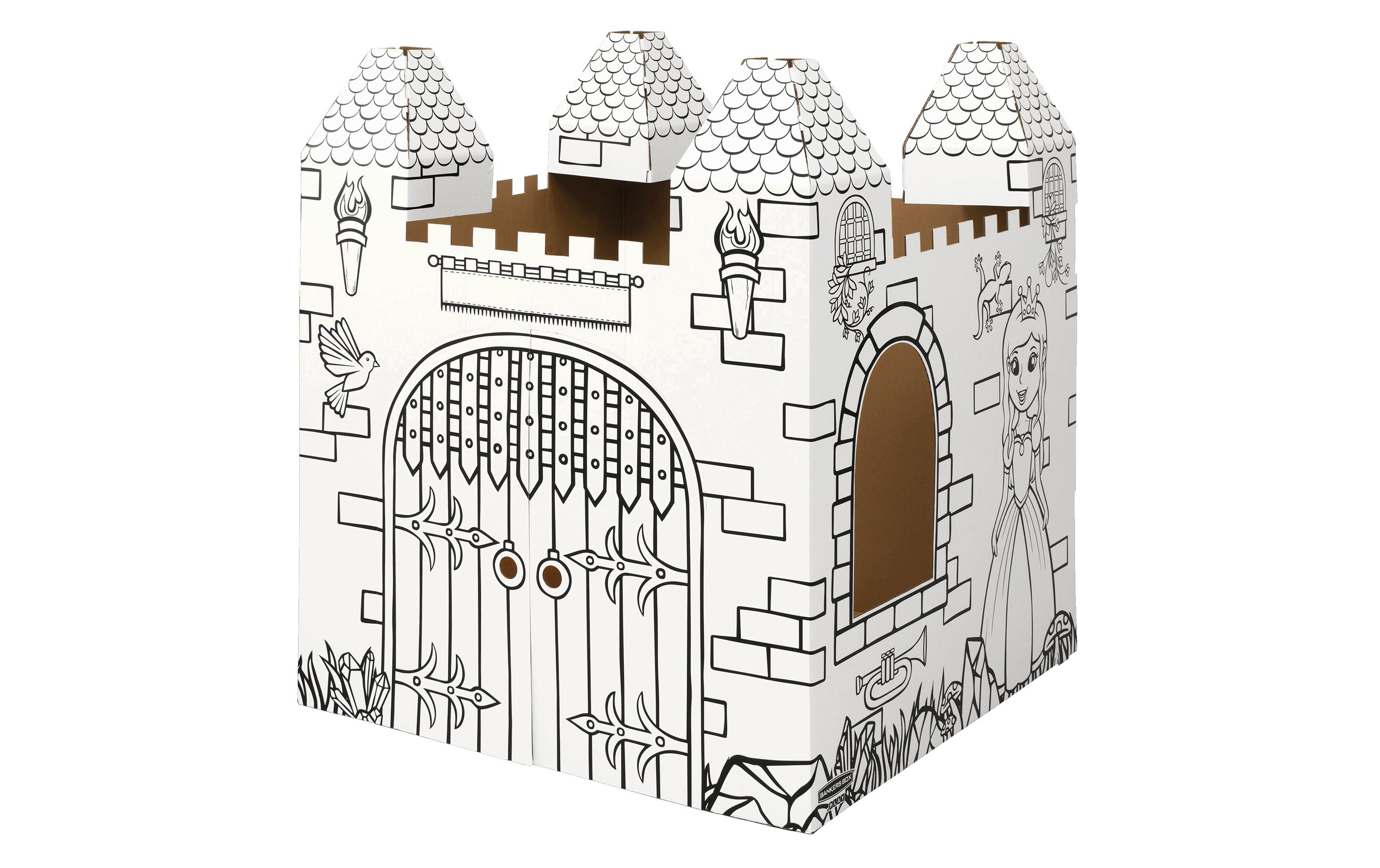 Fellowes Ausmal-Spielhaus Spielhaus XL Schloss Kein