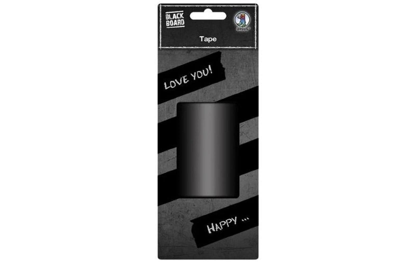 URSUS Klebeband Blackboard 75 mm x 5 m, Schwarz