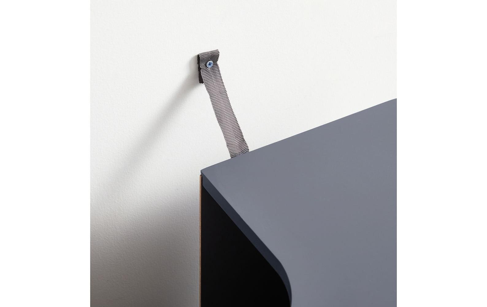 VASAGLE Waschbeckenunterschrank mit 2 Türen 60 x 60 cm, Grau