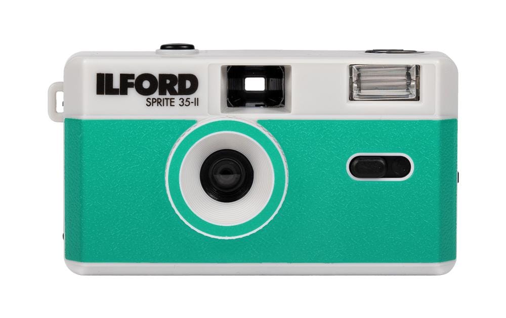 Ilford Analogkamera Sprite 35-II Green & Silver
