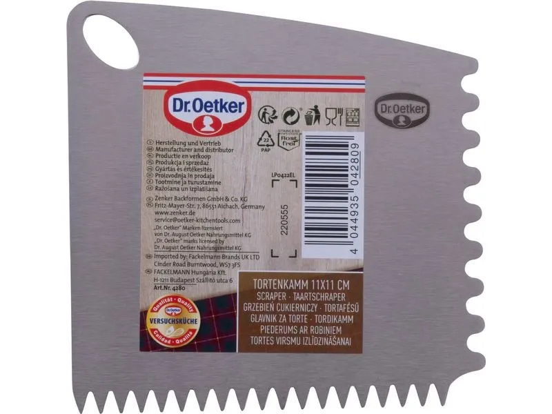 Dr.Oetker Tortenkamm Silber Dr.Oetker Tortenkamm Silber