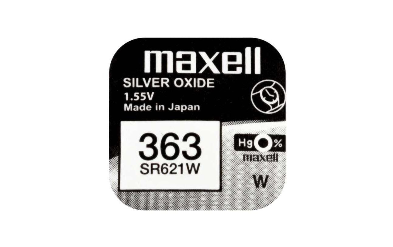 Maxell Europe LTD. Knopfzelle SR621W 10 Stück
