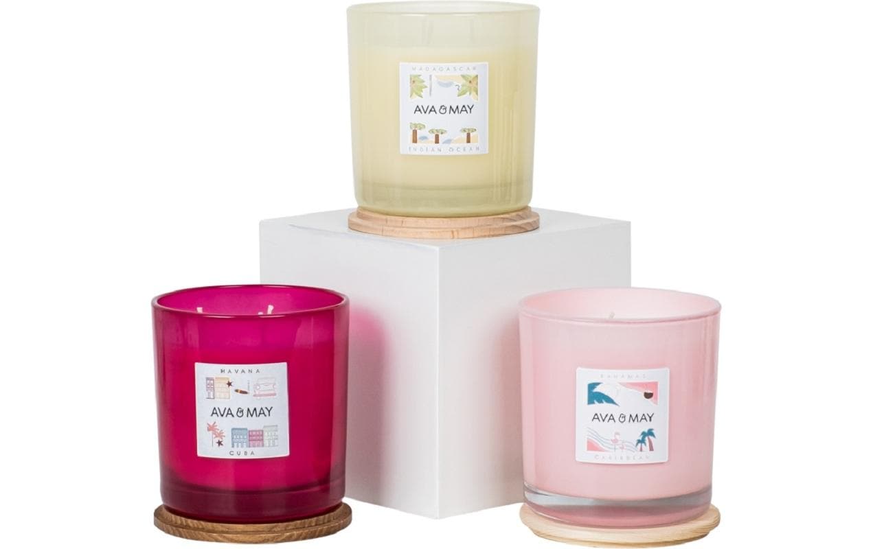 AVA & MAY Duftkerze Havanna Gross, 500 g