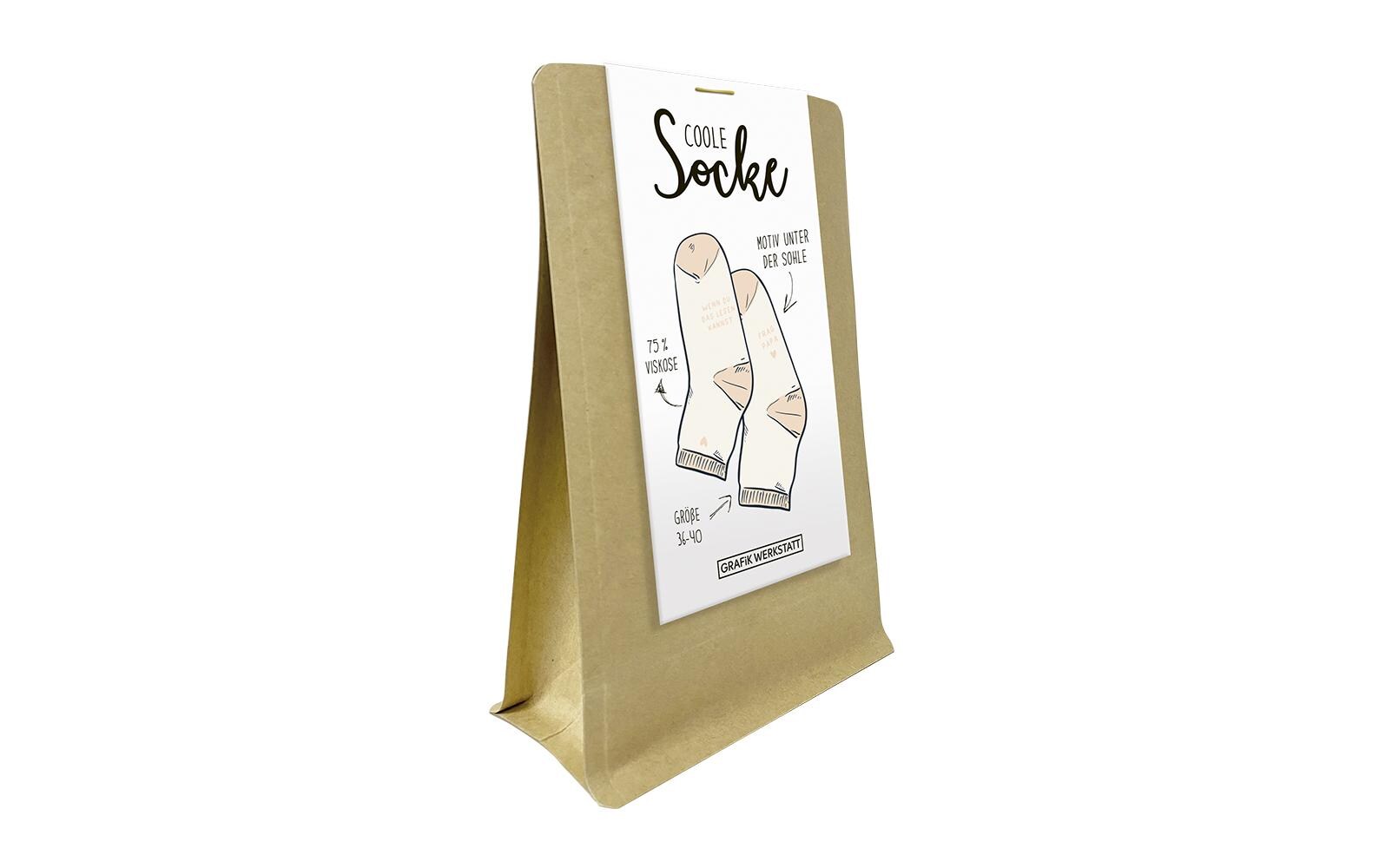 Grafik Werkstatt Coole Socke Frag Papa