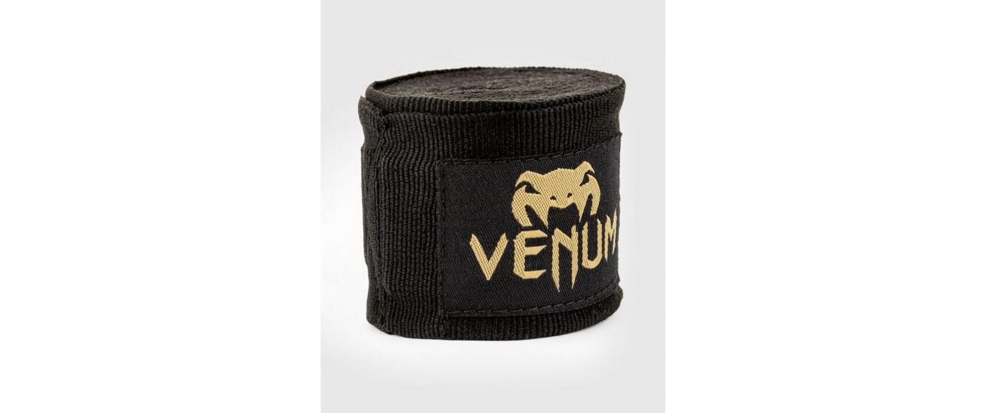 Venum Kontact Boxing Handwraps Schwarz / Gold, 4 m