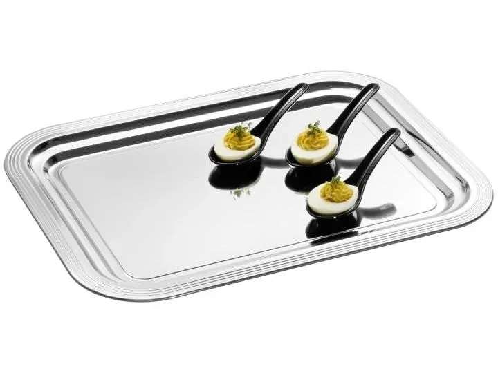 APS Servierplatte Classic 41 x 31 x 1.5 cm, Silber APS Servierplatte Classic 41 x 31 x 1.5 cm, Silber