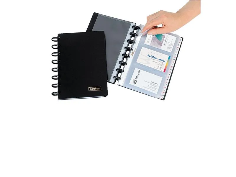 Adoc Sichtbuch Card-Ex A5, Schwarz