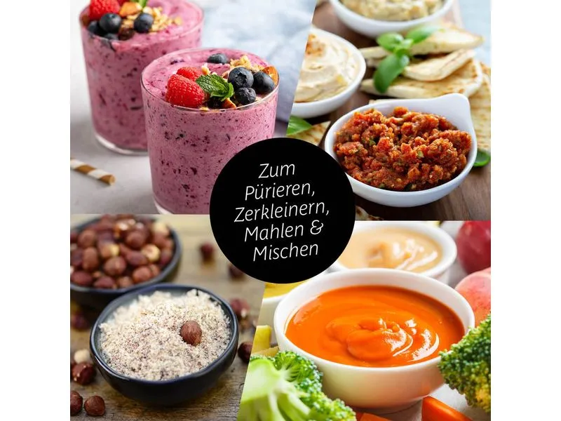 GOURMETmaxx Smoothie Maker Mr. Magic Rot/Silber