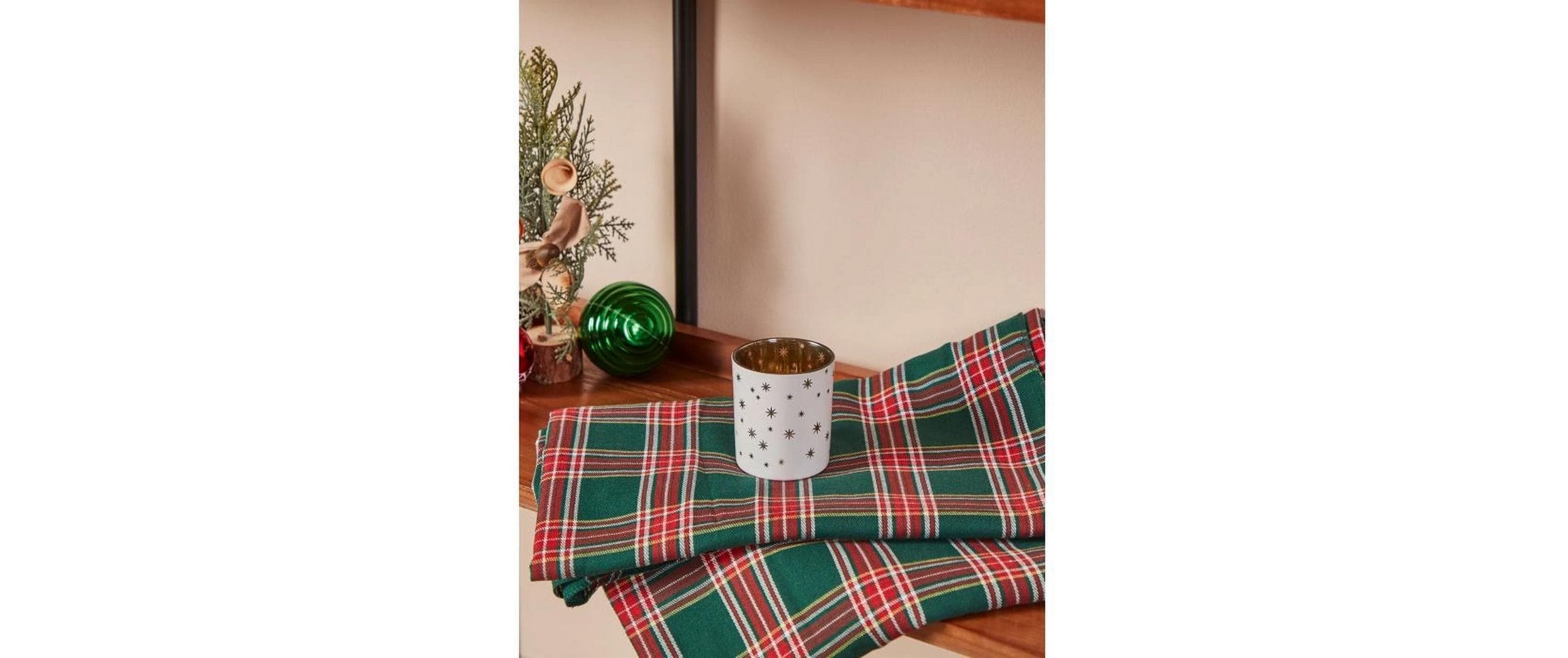 EGLO Teelichthalter Lukut 8 cm Gold/Weiss, Glas