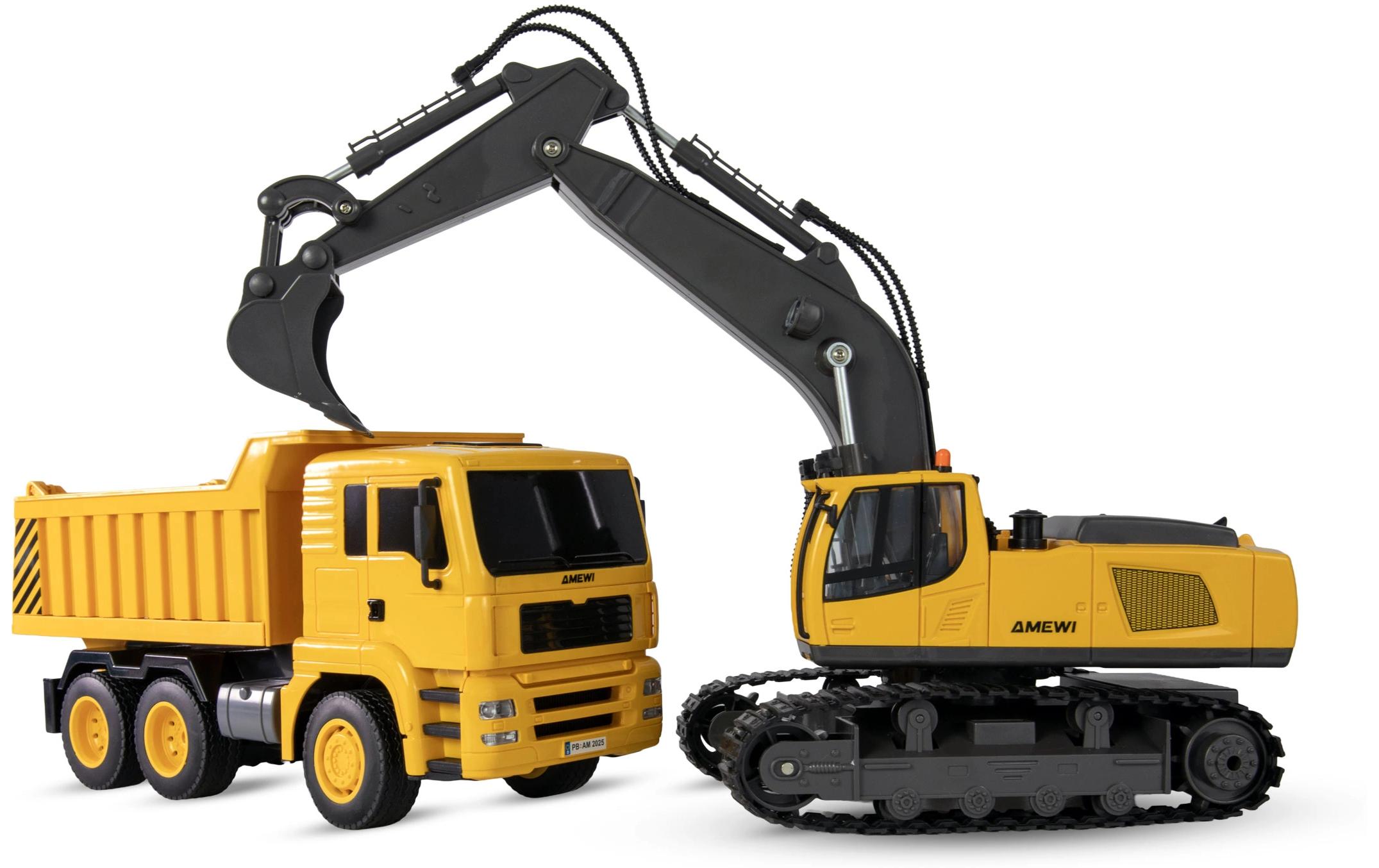 Amewi Kettenbagger & Muldenkipper 1:18 RTR