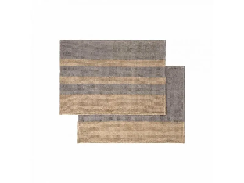 Blomus Geschirrtuch-Set Gano 2 Stück, Beige/Grau Blomus Geschirrtuch-Set Gano 2 Stück, Beige/Grau