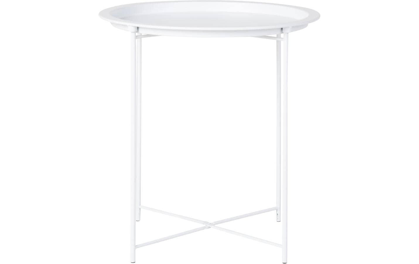 House Nordic Beistelltisch Bastia 50.5 x 46.8 cm, Weiss