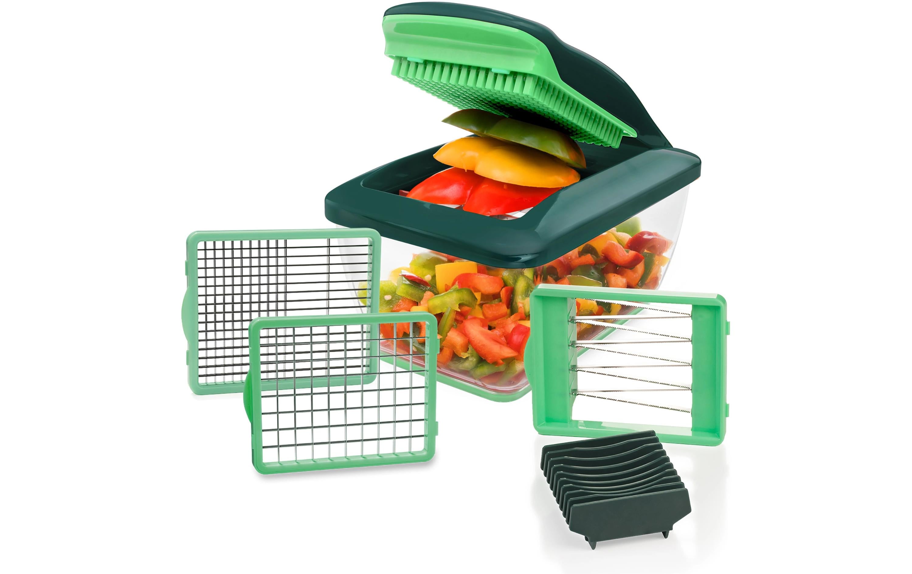Genius Gemüseschneider Nicer Dicer Chef 7-teilig, Grün Genius Gemüseschneider Nicer Dicer Chef 7-teilig, Grün
