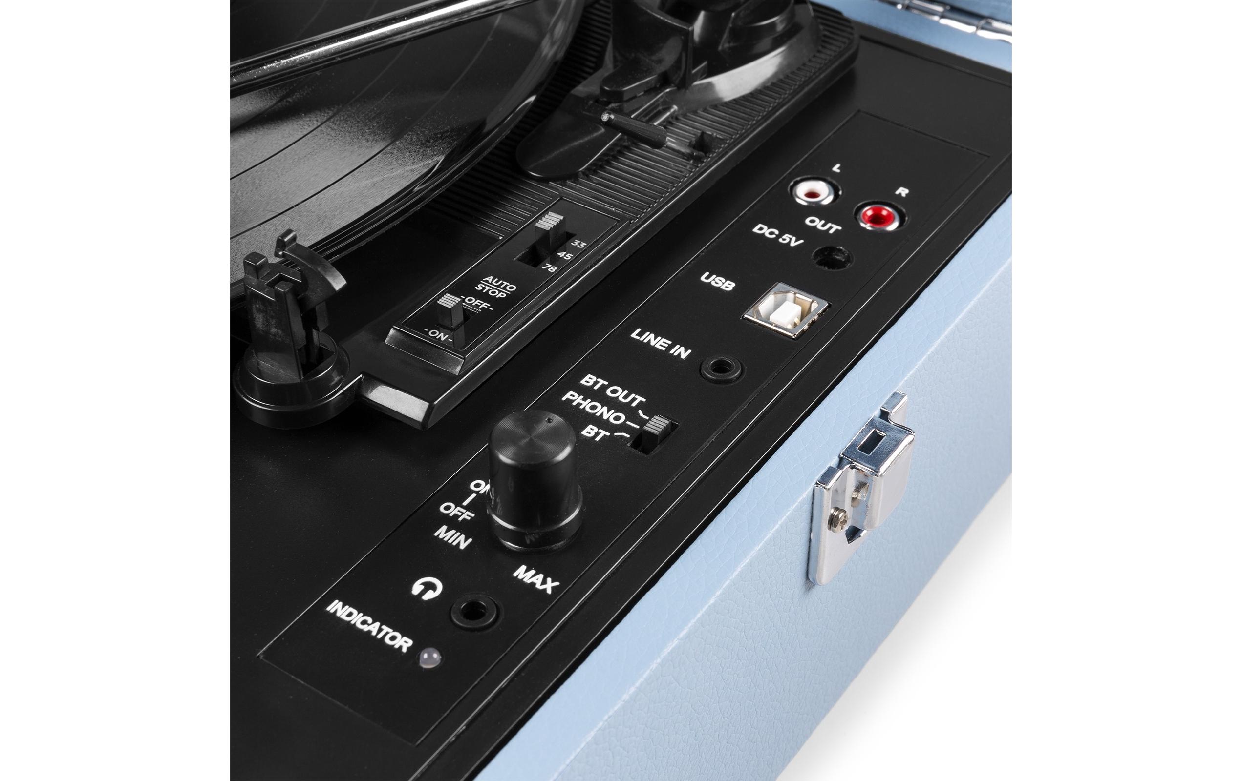 Fenton Plattenspieler mit Bluetooth RP118E Blau