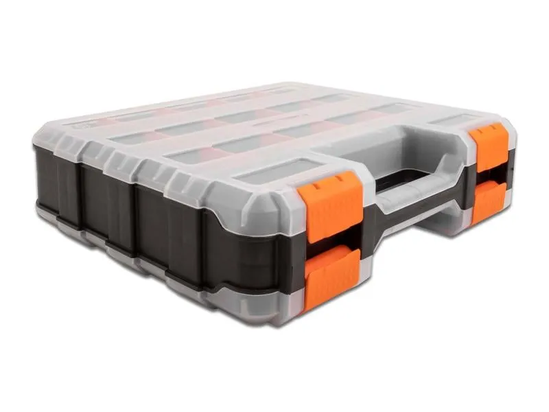 Delock Sortimentskasten Orange / Schwarz 34 Fächer Delock Sortimentskasten Orange / Schwarz 34 Fächer