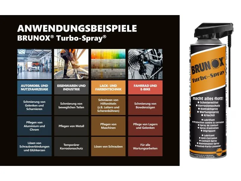 Brunox Multifunktionsöl Turbo-Spray Power-Click 500 ml Brunox Multifunktionsöl Turbo-Spray Power-Click 500 ml