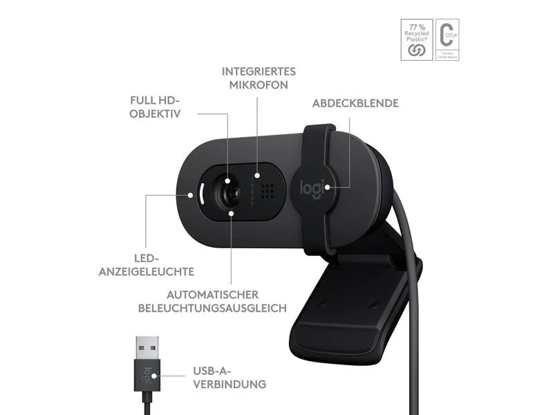 Logitech Brio 100 Graphite