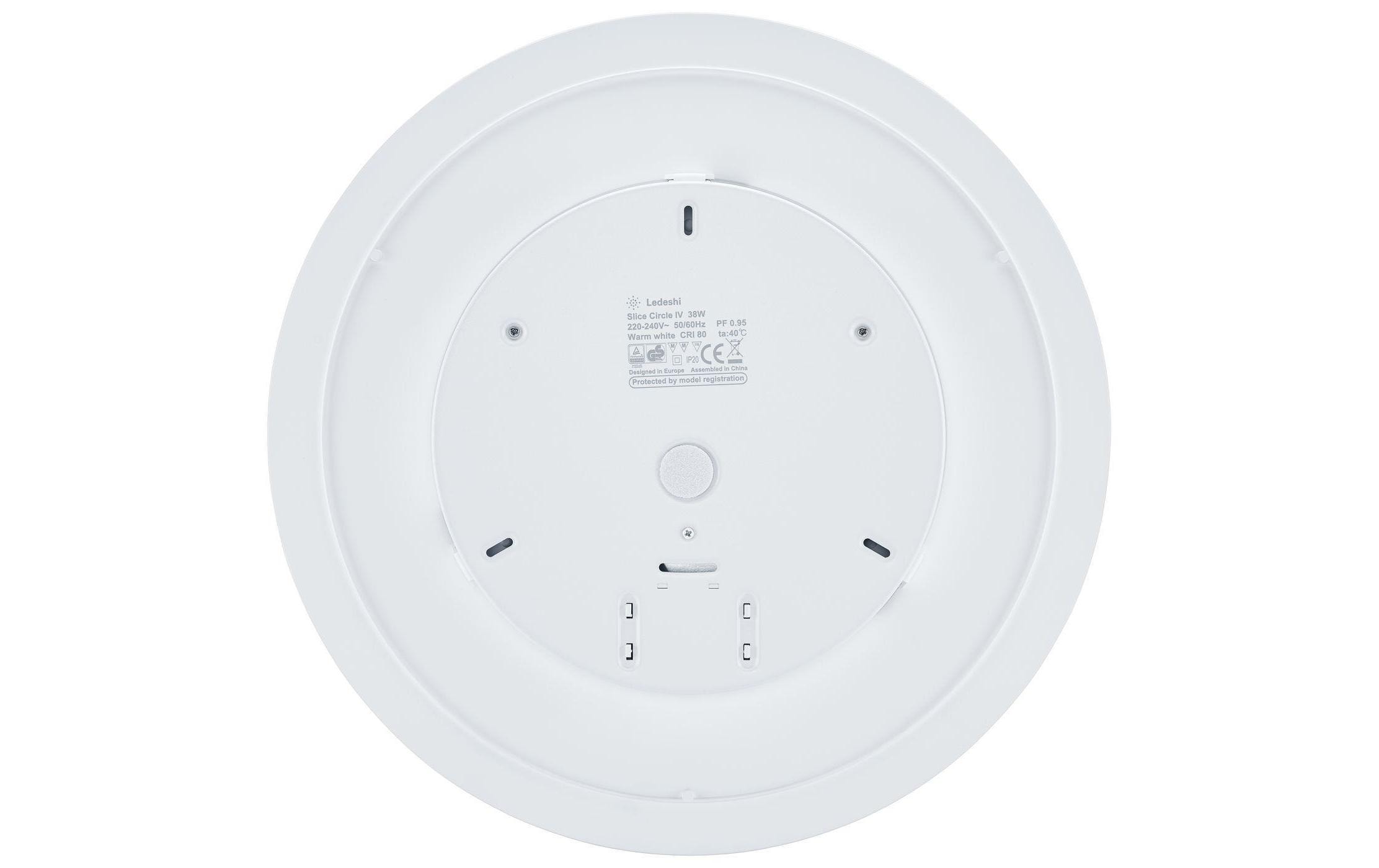 Ledeshi Aufbauleuchte SLICE CIRCLE IV 38W 3000K Weiss Ledeshi Aufbauleuchte SLICE CIRCLE IV 38W 3000K Weiss