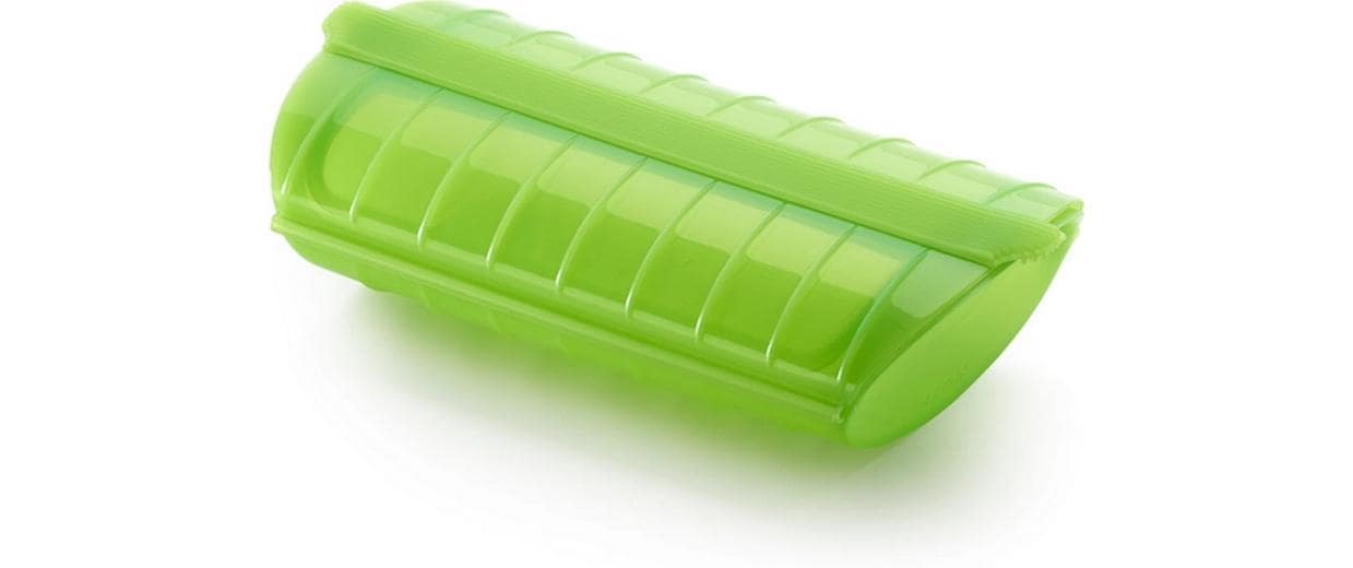 Lékué Mikrowellen-Dampfgarer mit Ablage Grün