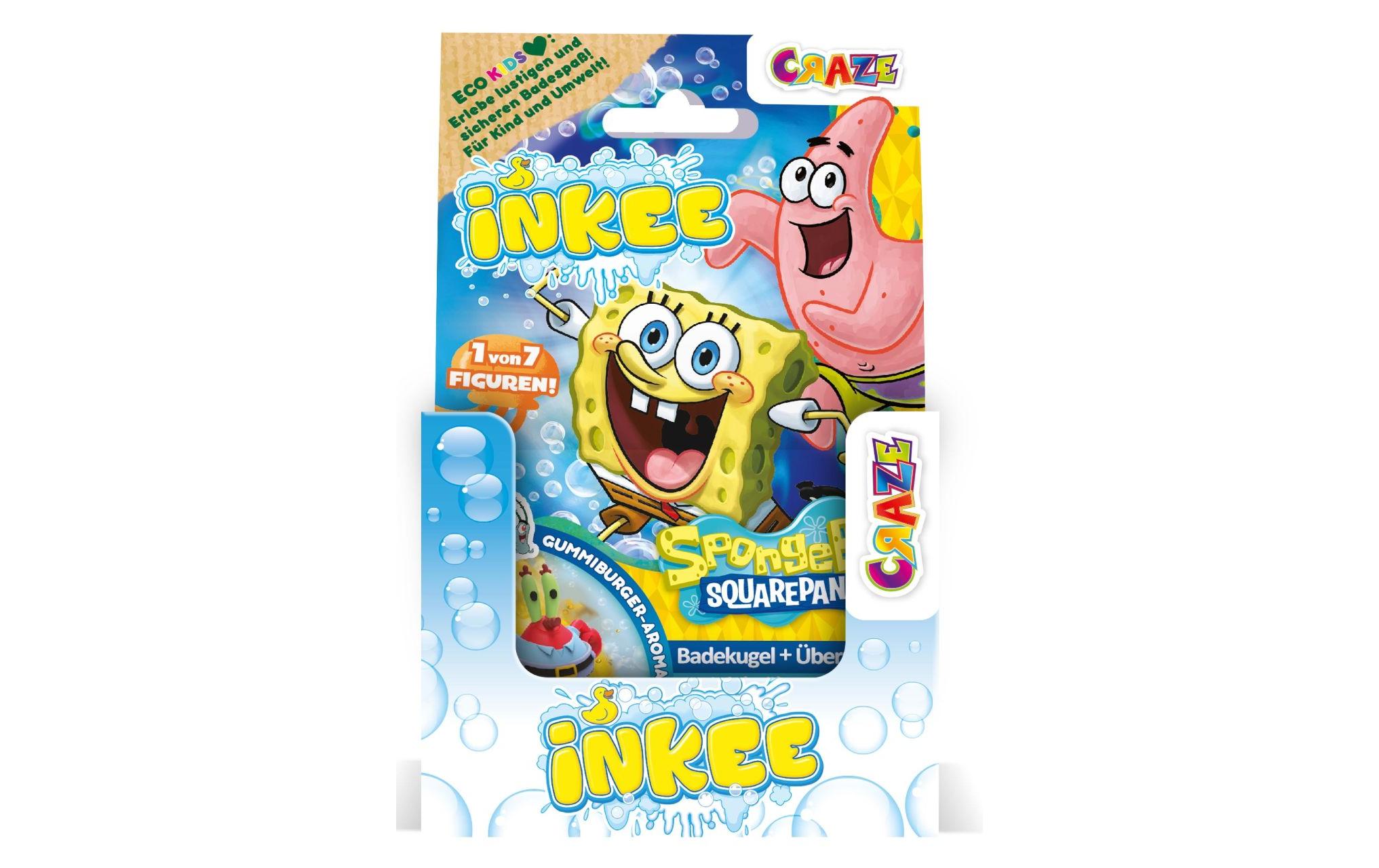 Craze Inkee Überraschungsbadekugel SpongeBob assortiert Craze Inkee Überraschungsbadekugel SpongeBob assortiert