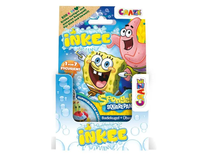 Craze Inkee Überraschungsbadekugel SpongeBob assortiert Craze Inkee Überraschungsbadekugel SpongeBob assortiert