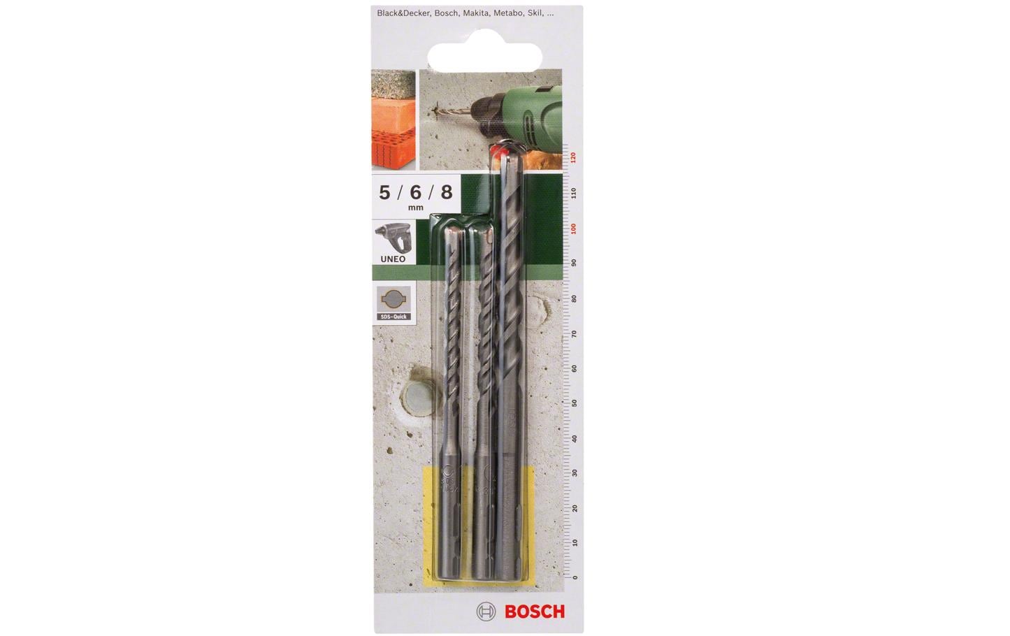 Bosch Betonbohrer-Set SDS-Quick 3-teilig Bosch Betonbohrer-Set SDS-Quick 3-teilig
