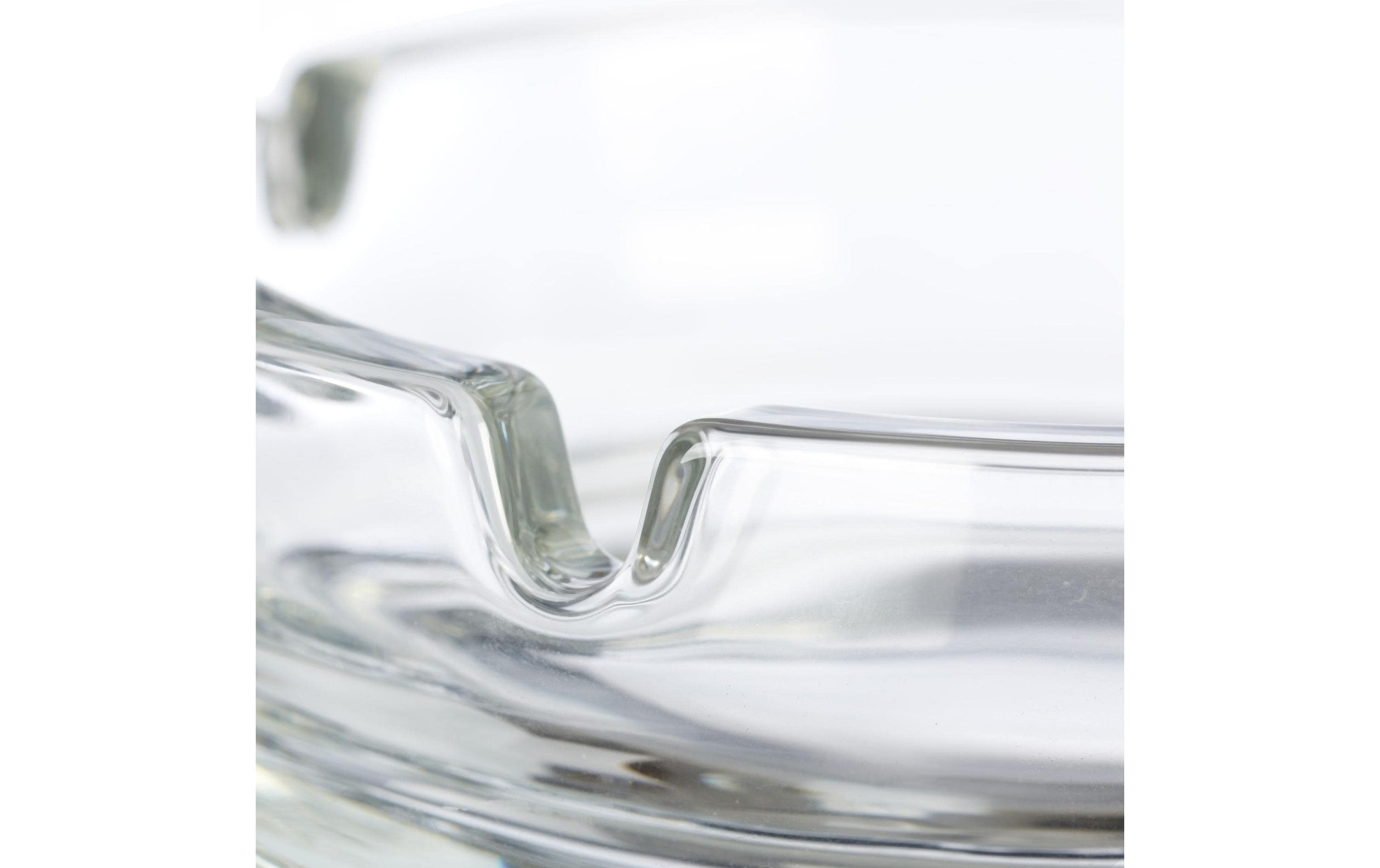 relaxdays Aschenbecher aus Glas 4er Set, Transparent