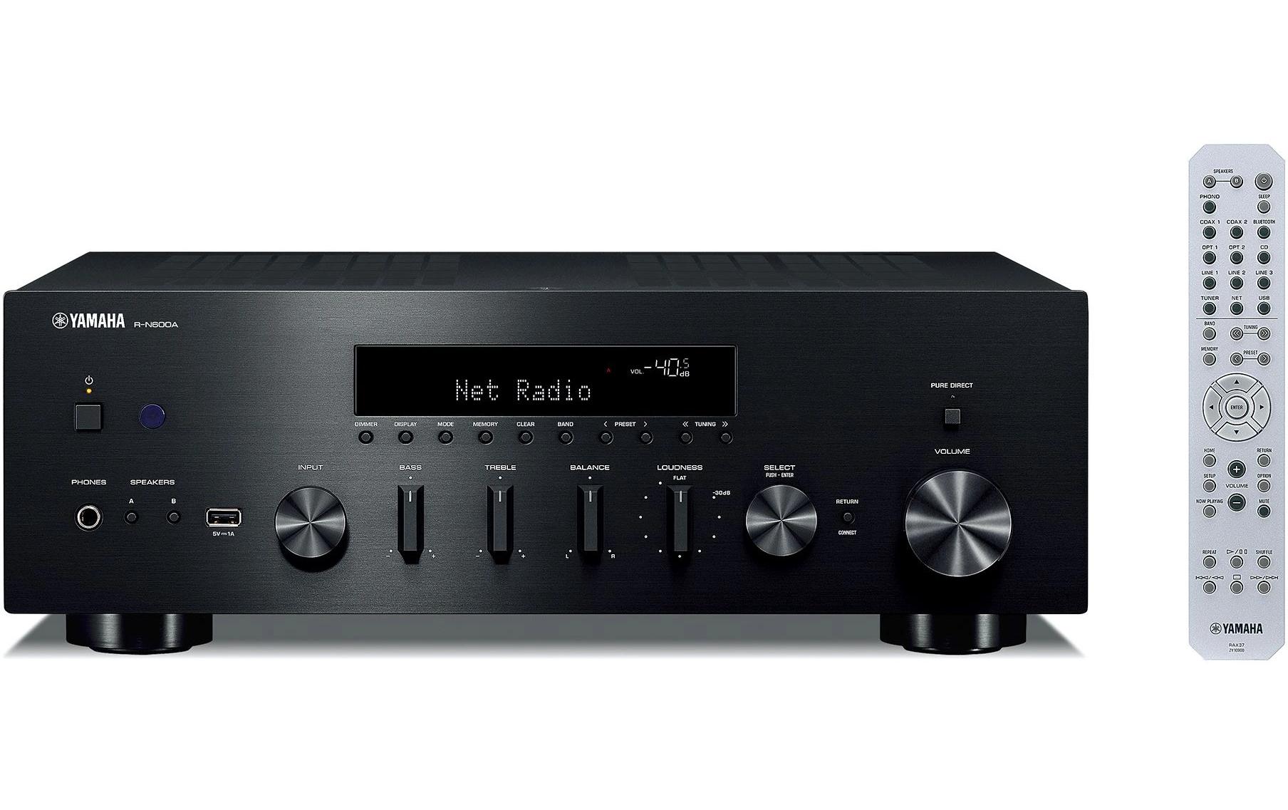 Yamaha AV-Receiver R-N600A Schwarz Yamaha AV-Receiver R-N600A Schwarz