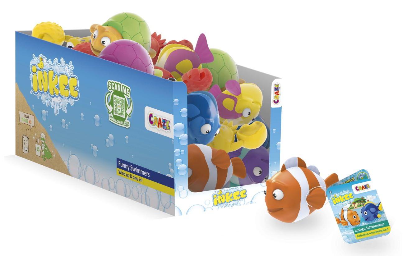 Craze Inkee Aufziehspielzeug assortiert, 4 Stück Craze Inkee Aufziehspielzeug assortiert, 4 Stück