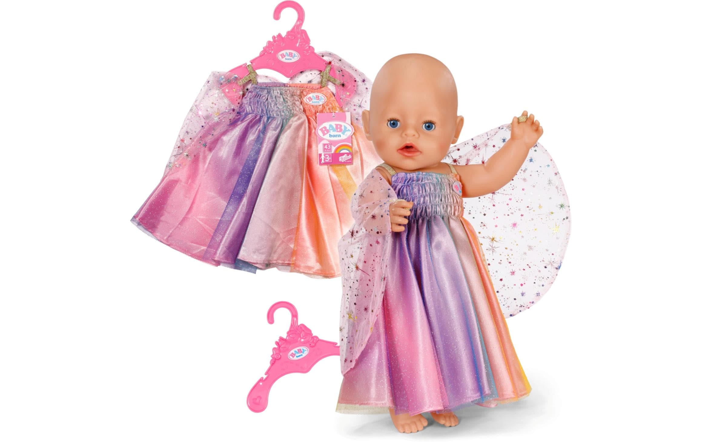 Baby Born Puppenkleidung Regenbogen Kleid Baby Born Puppenkleidung Regenbogen Kleid