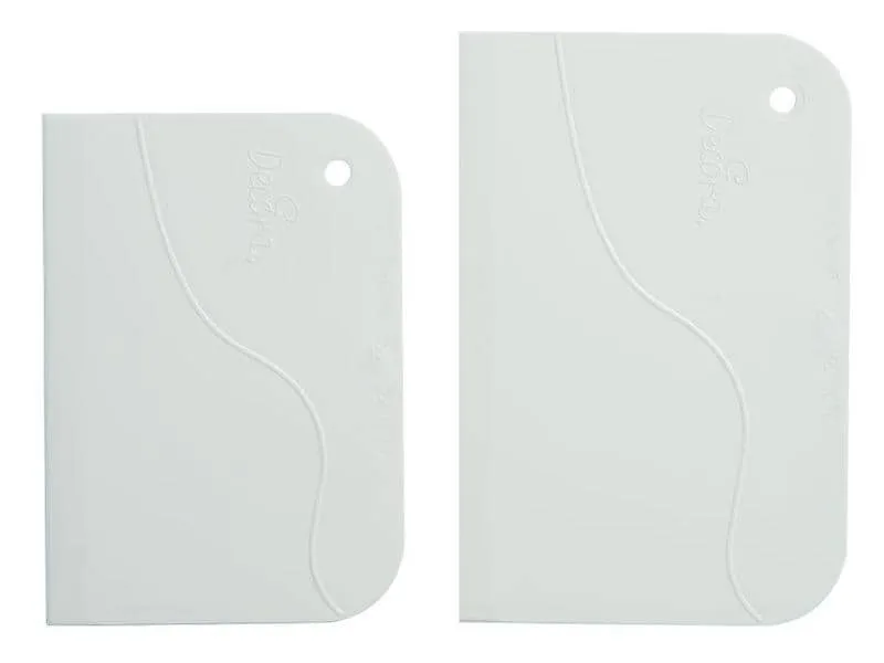 Decora Teigschaber 2 Stück, Weiss