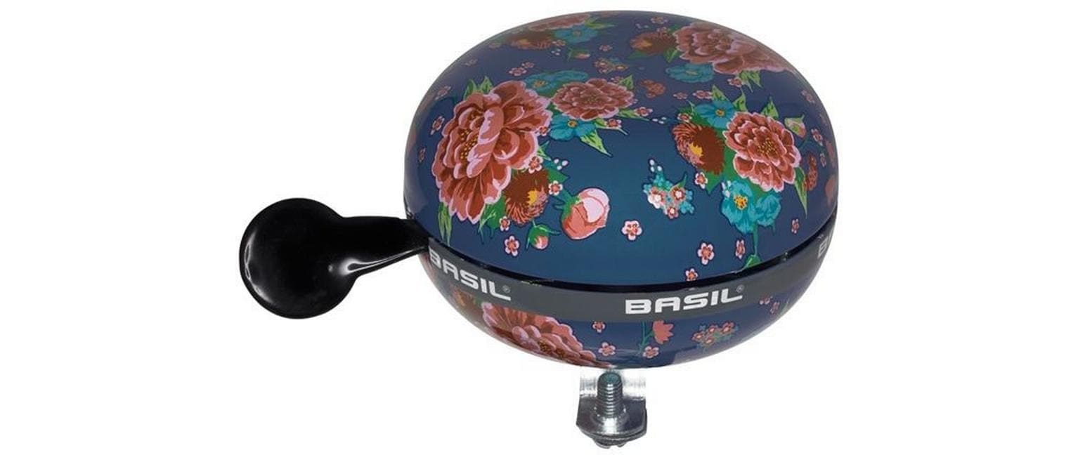 BASIL Fahrradklingel Big Bell Bloom, Indigoblau BASIL Fahrradklingel Big Bell Bloom, Indigoblau