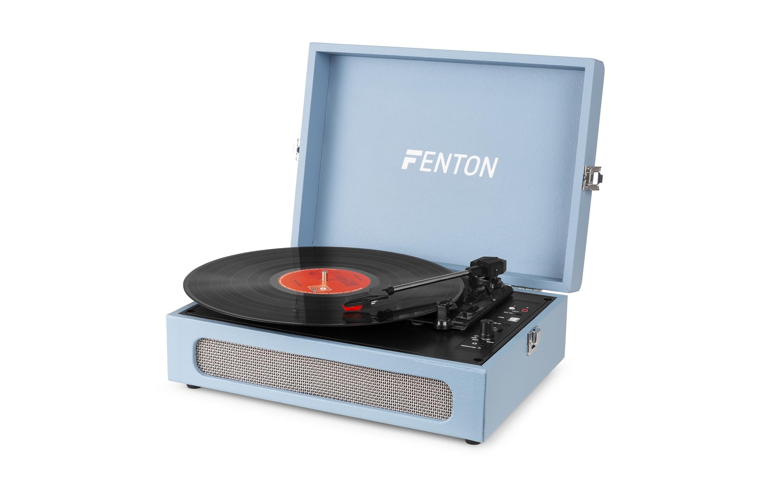 Fenton Plattenspieler mit Bluetooth RP118E Blau