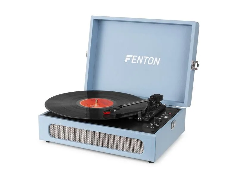 Fenton Plattenspieler mit Bluetooth RP118E Blau Fenton Plattenspieler mit Bluetooth RP118E Blau