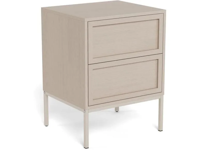 AC Design Nachttisch Palmdale Grau, 45.6 x 40 x 61 cm AC Design Nachttisch Palmdale Grau, 45.6 x 40 x 61 cm