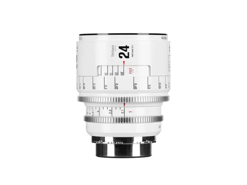 7Artisans Festbrennweite 24mm T/2.1 INFINTE Weiss – Arri PL 7Artisans Festbrennweite 24mm T/2.1 INFINTE Weiss – Arri PL