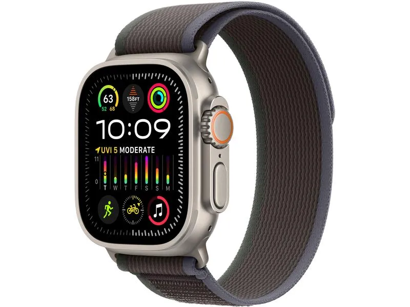 Apple Watch Ultra 2 Trail Loop Blau/Schwarz M/L Apple Watch Ultra 2 Trail Loop Blau/Schwarz M/L