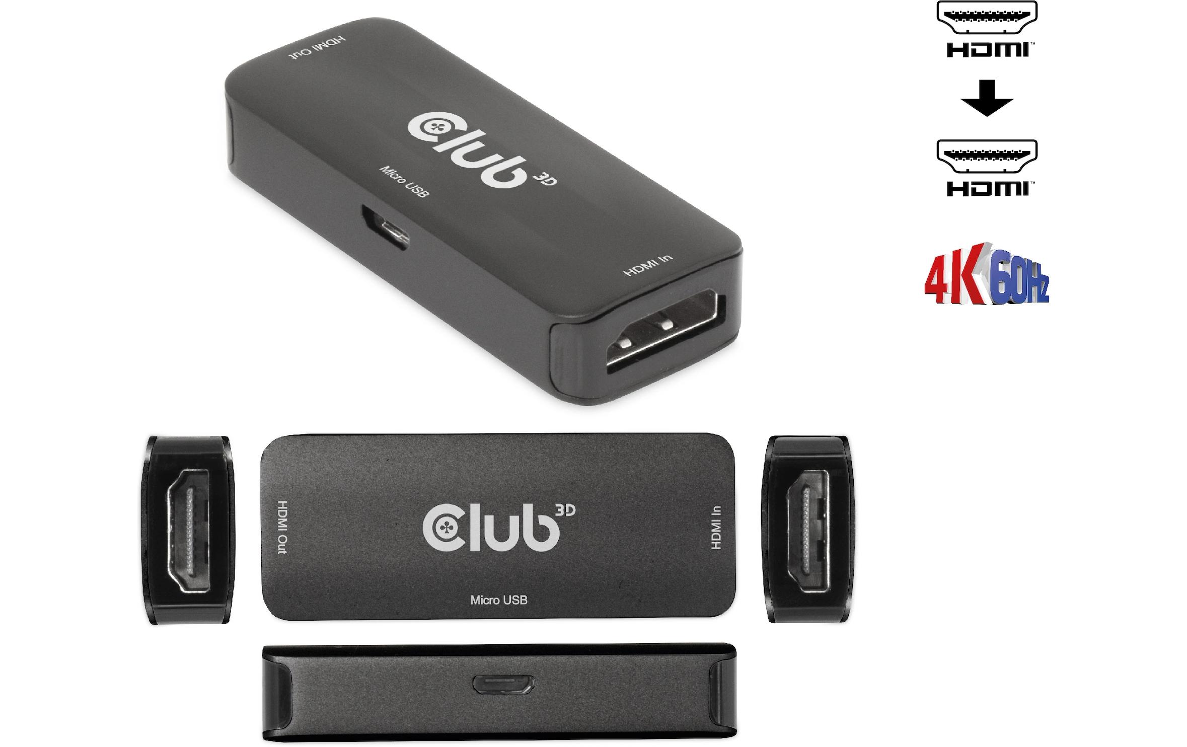 Club 3D Active HDMI 4K60Hz Repeater B/B CAC-1307 -