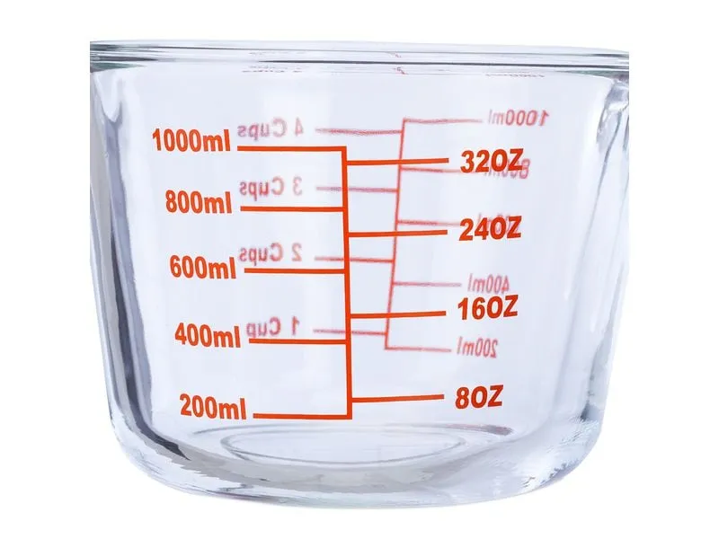 relaxdays Messbecher 1 L, Rot/Transparent relaxdays Messbecher 1 L, Rot/Transparent