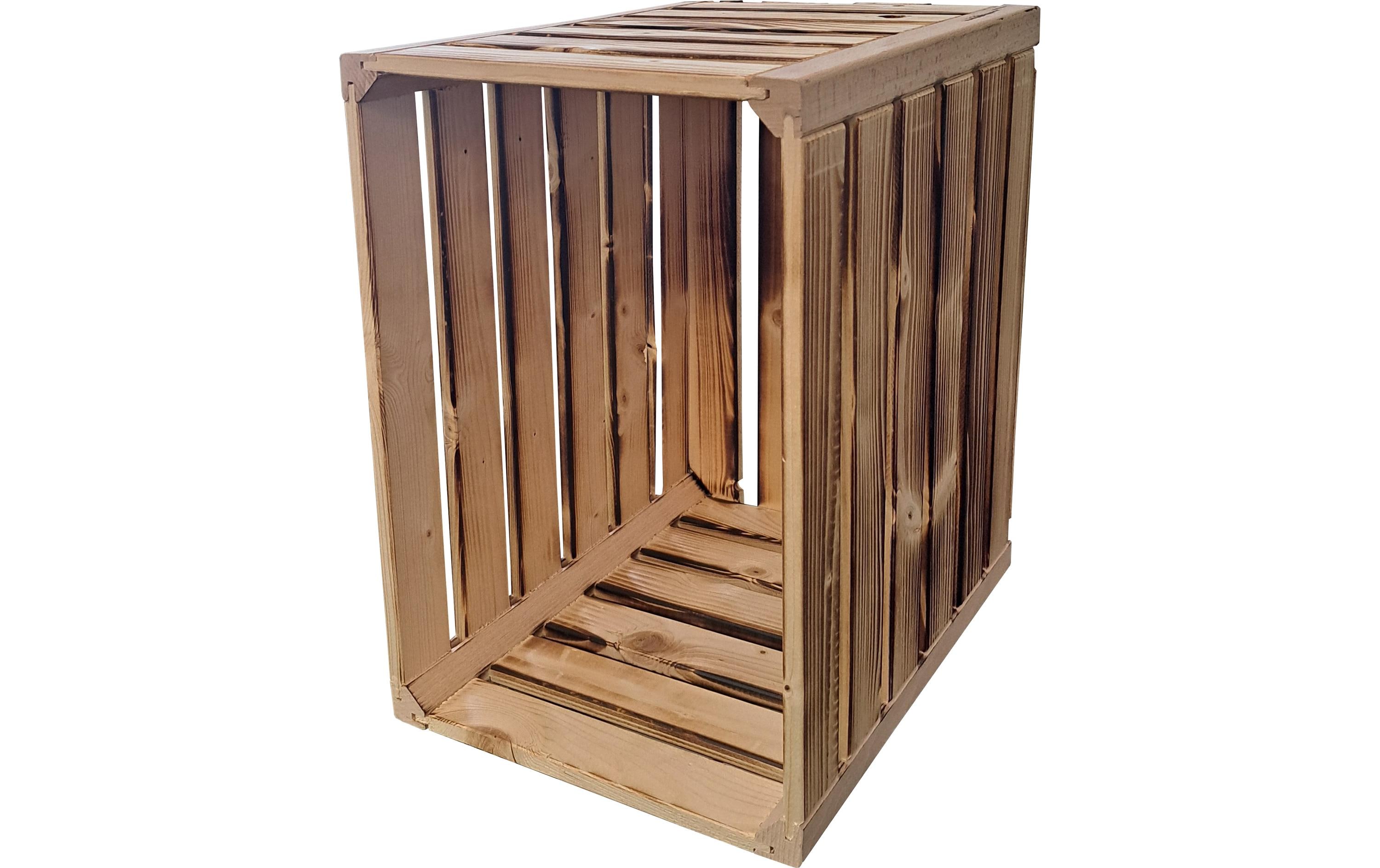 Holz Zollhaus Holzharasse geflammt, 23.3 x 35 x 32 cm