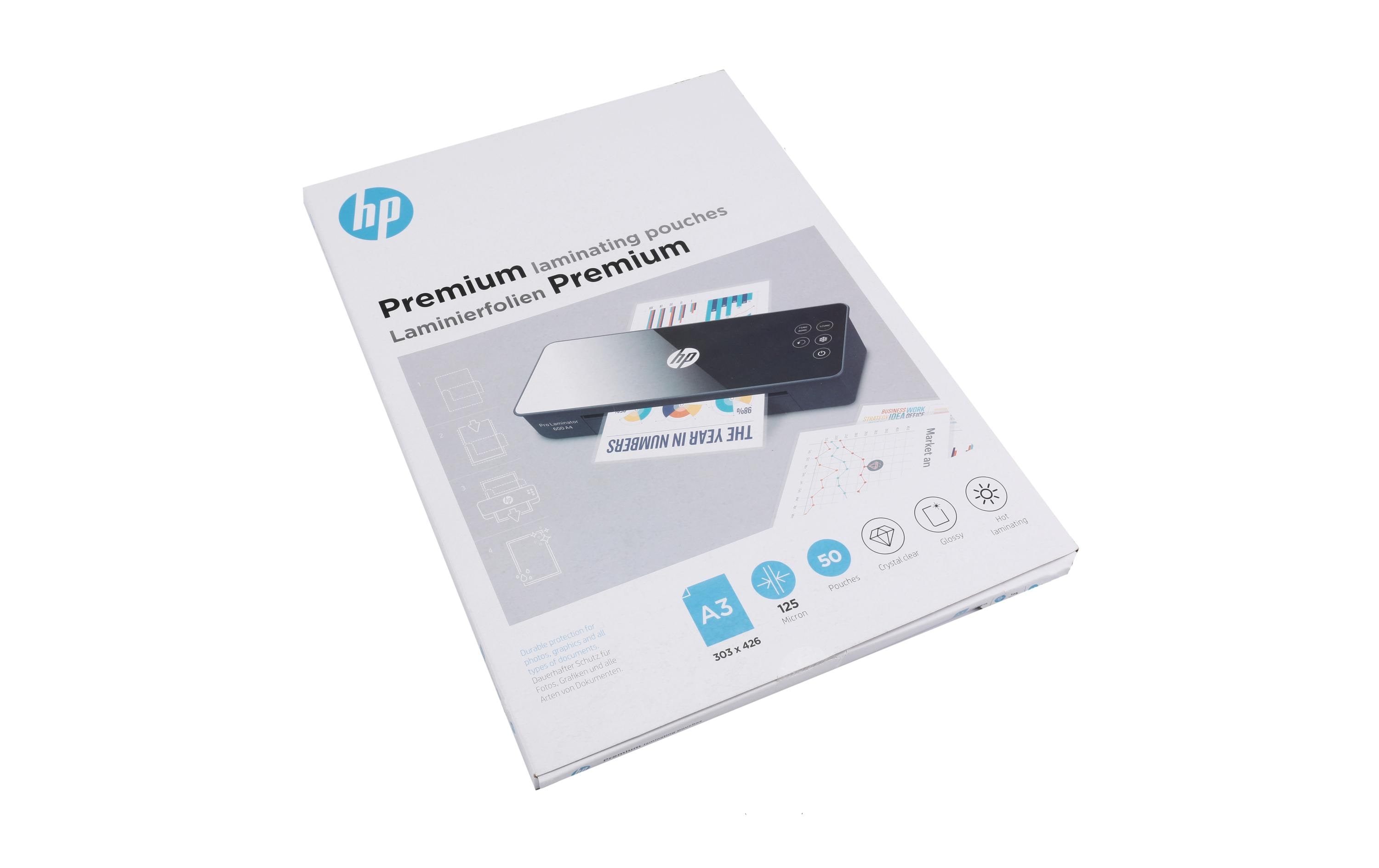 HP Inc. Laminierfolie Premium A3, 125 µm, 50 Stück, Glänzend