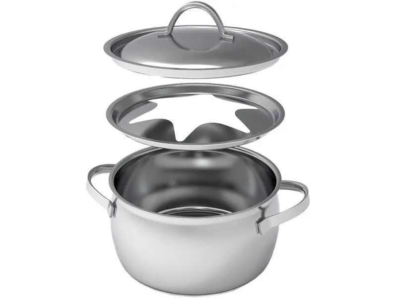 Kisag Fondue-Topf Verbier Silber