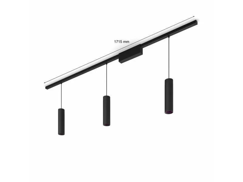Philips Hue Perifo Basis-Set 3er Pendelleuchte Schwarz
