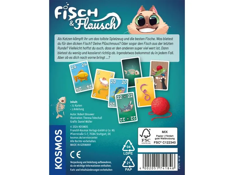 Kosmos Kartenspiel Fisch & Flausch -DE-