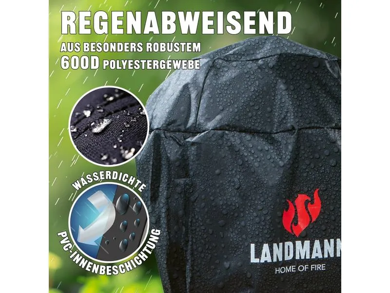Landmann Abdeckhaube Premium 90 x 70 x 70 cm – Schwarz