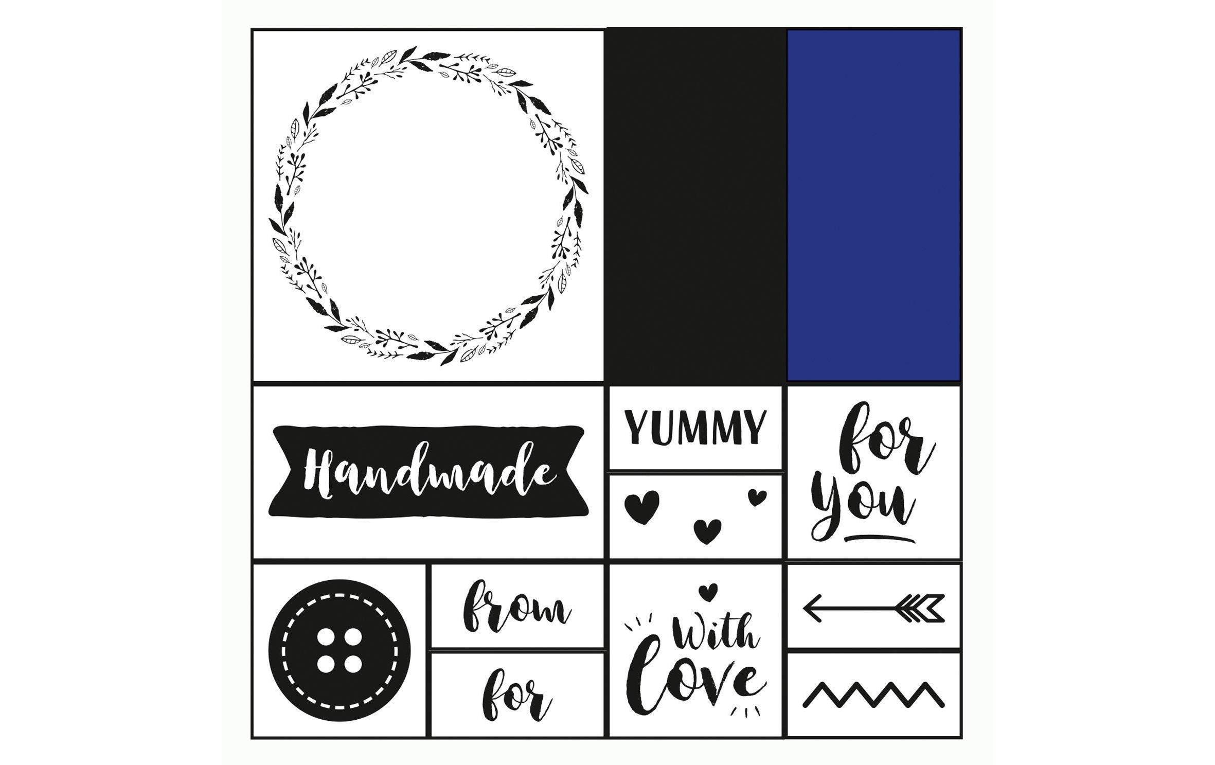 Folia Stempelset Handmade mit 2 Stempelkissen