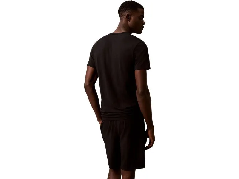 Calvin Klein Wäsche Shirt S/S Crew Neck, Schwarz Grösse L, 3 Stück Calvin Klein Wäsche Shirt S/S Crew Neck, Schwarz Grösse L, 3 Stück
