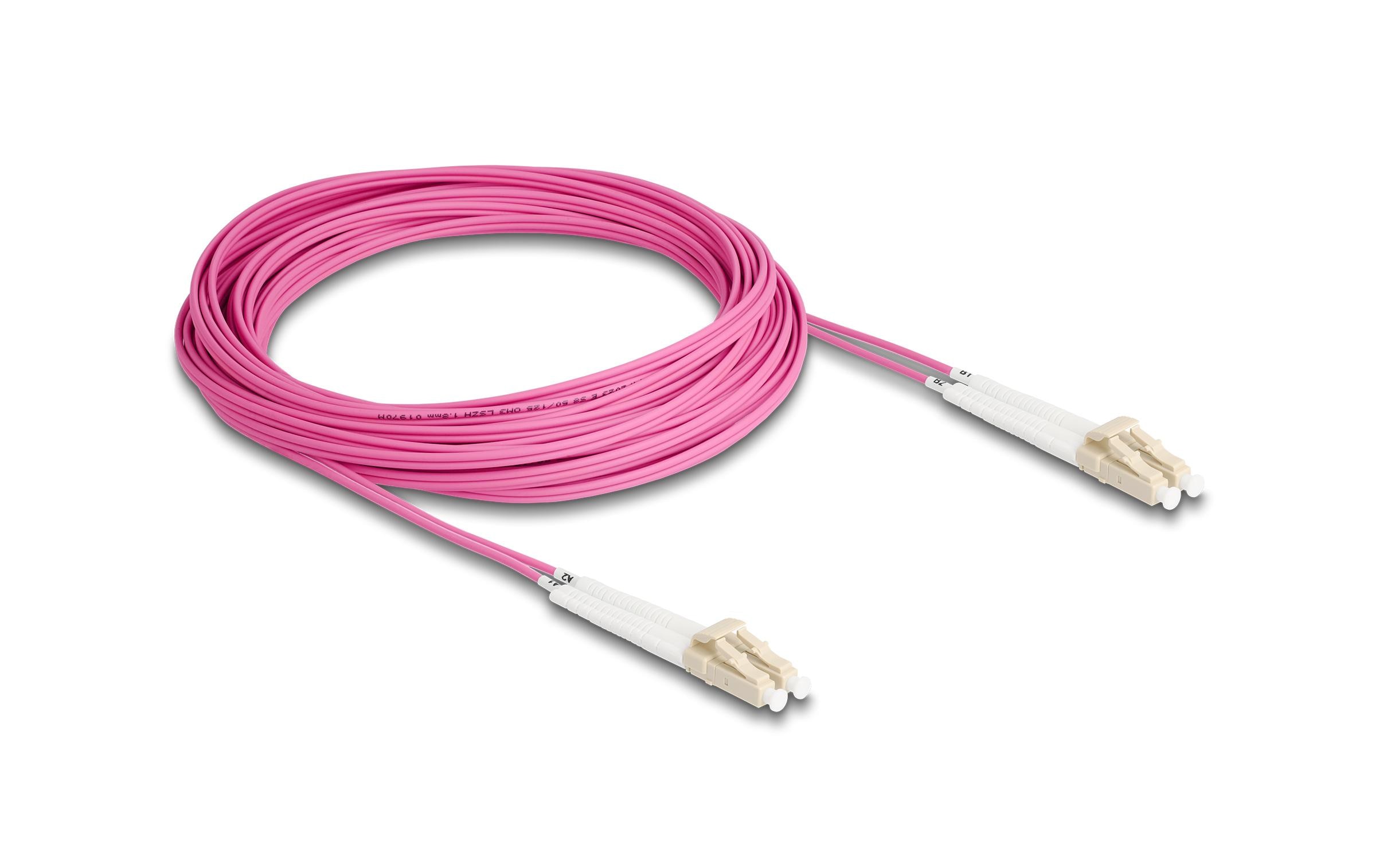 Delock LWL-Patchkabel Multimode LC – LC, OM4, Duplex, 10 m Delock LWL-Patchkabel Multimode LC – LC, OM4, Duplex, 10 m