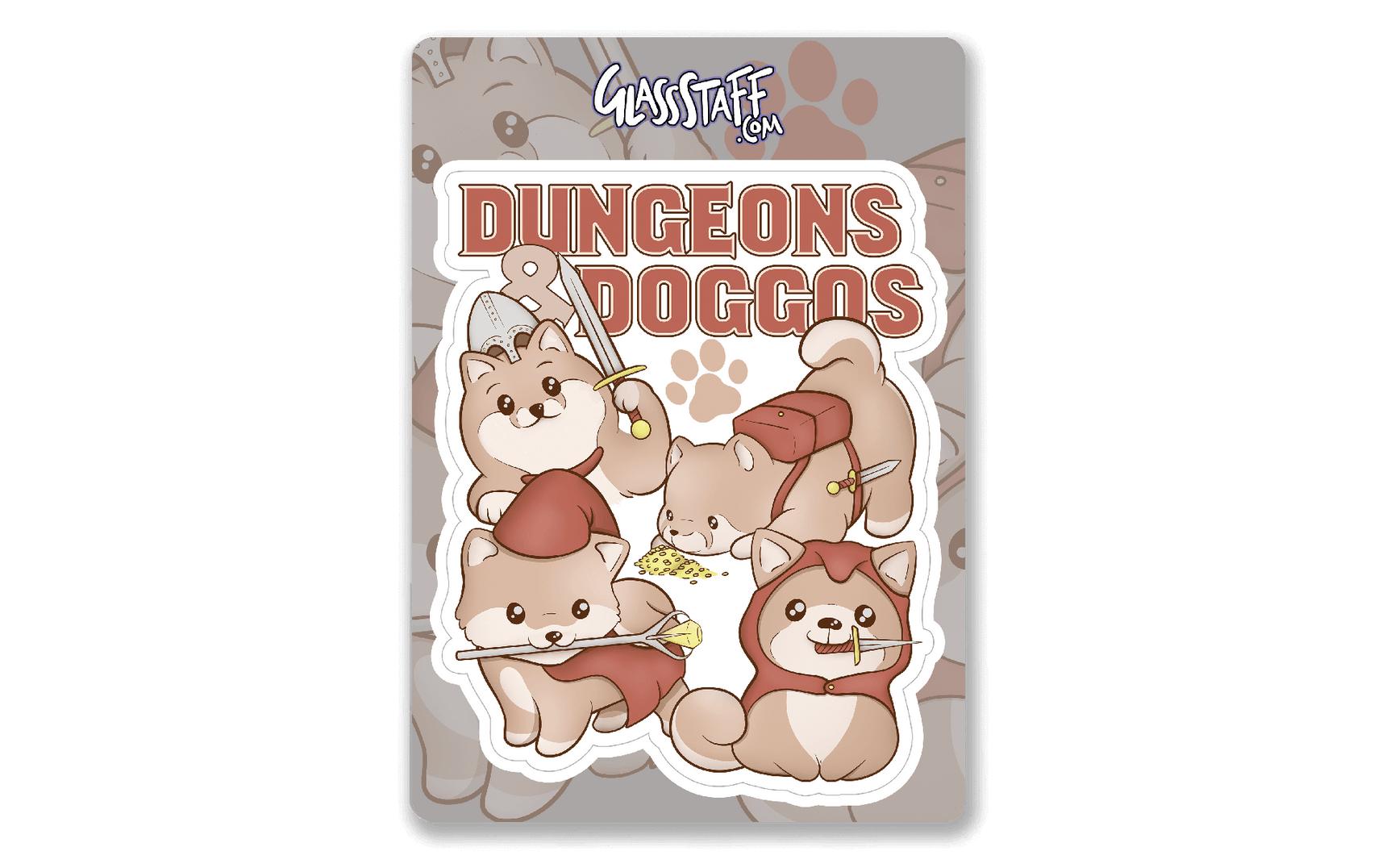 Glass Staff Dungeons & Doggos Sticker Mehrfarbig
